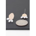 Triple Pearled Drop Earrings - Designer Style - CC-WH2001273