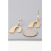 Abstract Arch Drop Earrings - Designer Style - CC-WH2001277