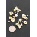 Faux Pearl Alloy Flower Earring - CC-WH2001010