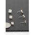 Multi Jeweled Clover Stud Earrings Set - Designer Style - CC-WH2001164