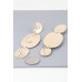 Triple Hammered Disc Earrings - Designer Style - CC-WH2001333