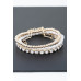 Triple Crystal-studded Beaded Bracelet - CC-WH2001379