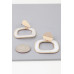 Abstract Marble Frame Earrings - Designer Style - CC-WH2000745