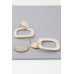 Abstract Marble Frame Earrings - Designer Style - CC-WH2000745
