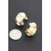 Faux Pearl Alloy Mini Hoop Earring - CC-WH2001011