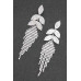 Crystal-studded Fringe Earring - CC-WH2001356