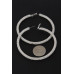 Bejeweled Hoop Earrings - Designer Style - CC-WH2001456