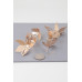 Triple Delicate Flower Drop Earrings - Designer Style - CC-WH2001558