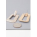 Triple Crystal-studded Frame Earrings - CC-WH2001576