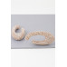 Bejeweled Abstract Oval Earrings - Designer Style - CC-WH2001573