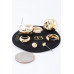 Multi Shiny Curved Earrings Set - Designer Style - CC-WH2001486