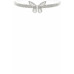 Cubic Zirconia Butterfly Charm Choker Necklace - Designer Style - CC-57722