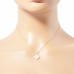 Gold Dipped Flower Pendant Necklace - Designer Style - CC-57944