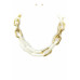 Oval Link Necklace - Designer Style - CC-57348