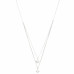 Double Star Crystal Layered Necklace - Designer Style - CC-57797