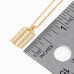 Gold Dipped Pendant Necklace - Designer Style - CC-57943