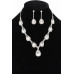 Crystal-studded Necklace Set - CC-WH2001213