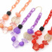 Chunky Beaded Oval Link Necklace - Designer Style - CC-57791