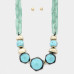 Hexagon Shape Link Oval Link Necklace - Designer Style - CC-57790