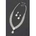 Crystal-studded Necklace Set - CC-WH2001212