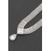 Crystal-studded Necklace Set - CC-WH2001212