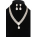 Crystal-studded Necklace Set - CC-WH2001212