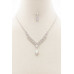 Marquise Shape Crystal-studded Necklace - CC-55544