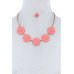 Style Cute Multi Tender Flower Necklace And Earring Set - Designer Style - CC-51701