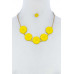 Style Cute Multi Tender Flower Necklace And Earring Set - Designer Style - CC-51701