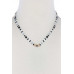 Evil Eye Charm Color Block Necklace - Designer Style - CC-51777