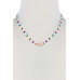 Hamsa Hand Charm Color Block Necklace - Designer Style - CC-51779