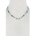Hamsa Hand Charm Color Block Necklace - Designer Style - CC-51779