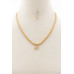 Happy Face Charm Beaded Necklace - Designer Style - CC-55709