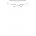 Crystal-studded 5 Heart Choker Necklace - CC-56307