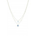 Seed Bead Evil Eye Pendant Layered Necklace - Designer Style - CC-55024