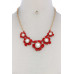 Floral Pearl Bead Necklace - Designer Style - CC-50622