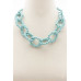 Color Wood Bead O Link Necklace - Designer Style - CC-55542