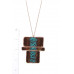 Rectangular Shape Pendant Necklace - Designer Style - CC-40128