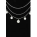 Triple Round Charm Linked Necklace - CC-WH2000894