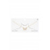 Crystal-studded Butterfly Charm Gold Dipped Necklace - CC-54263