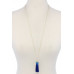 Tassel Pendant Necklace - Designer Style - CC-37230