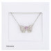 Crystal-studded Bow Alloy Necklace - CC-58523