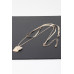 Double Clover Tag Pendant Necklace - Designer Style - CC-WH2000873
