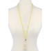 Cowrie Shell Tassel Beaded Necklace - Designer Style - CC-38012