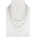 Beaded Style Long Necklace And Earring Set - Designer Style - CC-39455