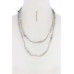 Beaded Style Long Necklace And Earring Set - Designer Style - CC-39455