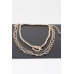 Triple Toggle Linked Necklace - CC-WH2001321