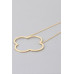 Contemporary Open Clover Pendant Necklace - CC-WH2001557