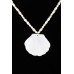 Marbled Seashell Bead Necklace - Designer Style - CC-WH2000875