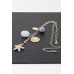 Multi Sea Charm Linked Necklace - CC-WH2000876